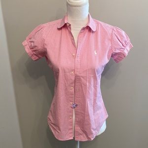 Ralph Lauren Pink gingham check button down